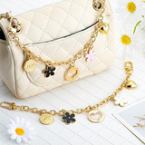 Bag pendant metal decoration handbag chain strawberry flower bow chain fashion all match bag accessories