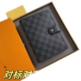 Louis Vuitton cross-border foreign trade original loose-leaf notepad old flower full printed card holder passport holder fashion simple document holder handbag