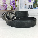 Coach vintage pin buckle toe leather belt versatile jeans men trendy belt waist wrap suit