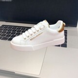 2026 DG Full-Grain Cowhide Fashion Flat Sneakers Casual Versatile Men's Shoes