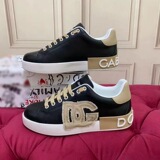 Dior Genuine Leather Casual Shoes White Sport Leather Shoes Versatile Hook-and-Loop Cross-border