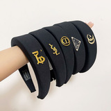 ySL Korea Dongdaemun gentle high skull top cute black wide edge sponge headband temperament net red hair band women wholesale