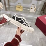 GUCCI Foreign Trade New Sport Canvas Shoes Platform Boost Skate Shoes Preppy g White